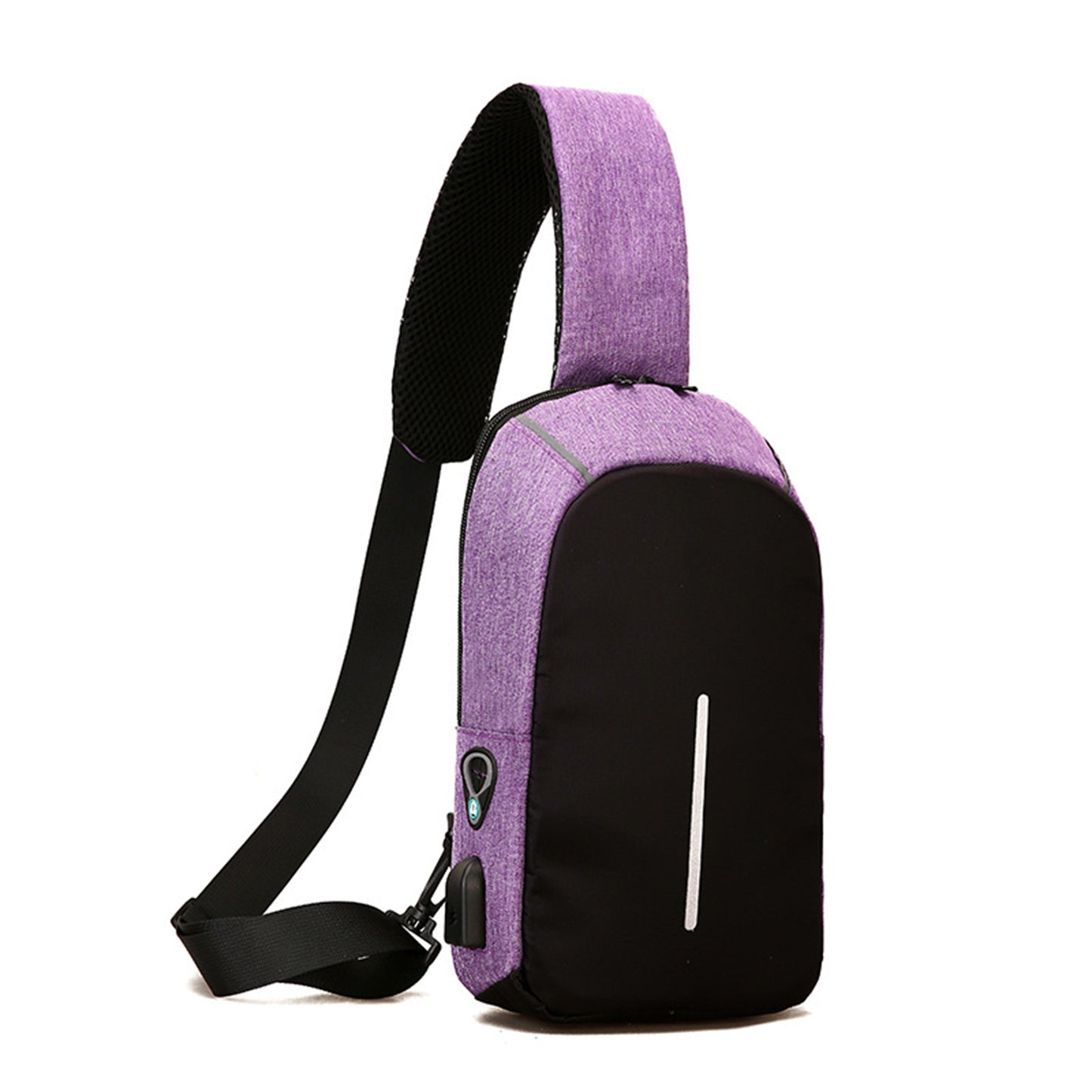 Unisex Crossbody Backpack with USB Charging Port image 2