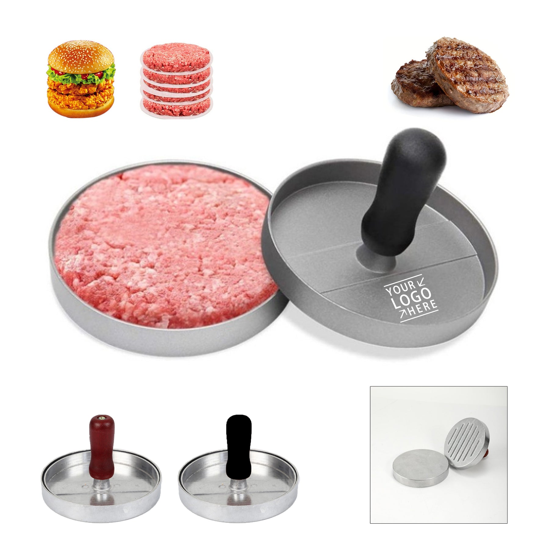Food Grade Aluminum Burger Patty Press image 0