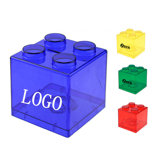 Transparent Block Stack Piggy Bank image 0