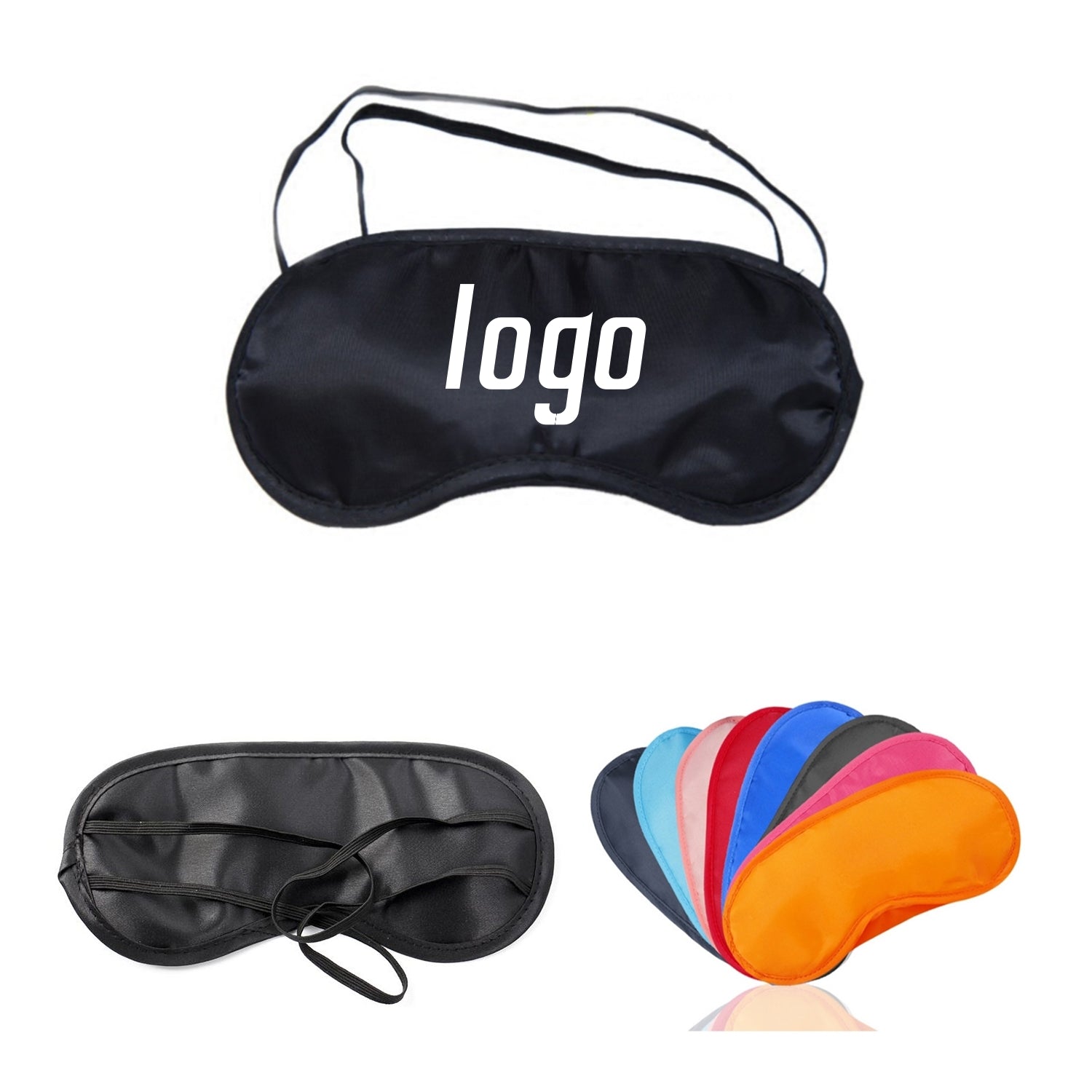 Basic Sleeping Eye Blinder Mask MOQ 50PCS image 0