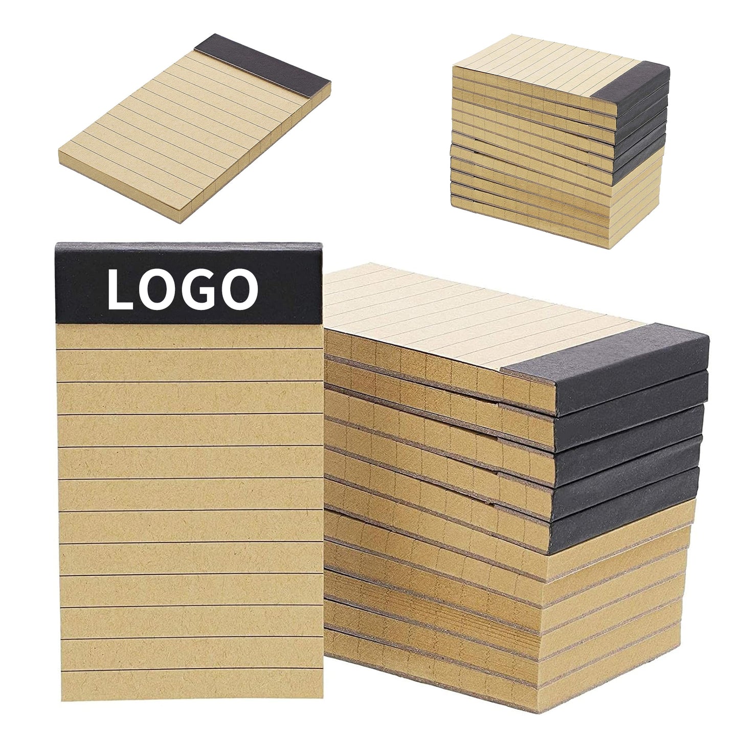 Essential Custom 2x4 Notepads with Kraft Paper - Perfect for To-Do Lists, Memos, and Office Supplies image 1