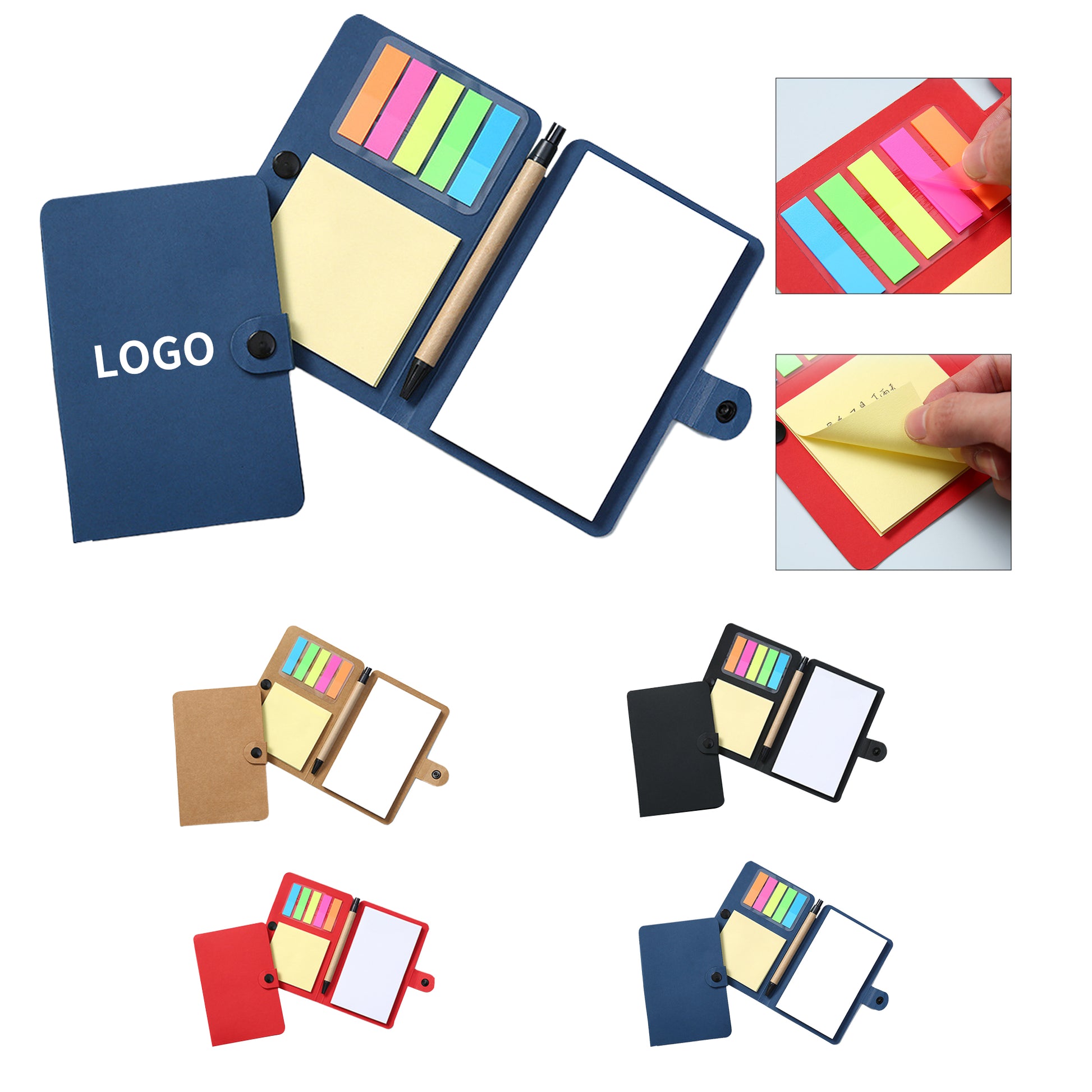 3-in-1 Note Pad, Sticky Note Pack & Pen Set image 0