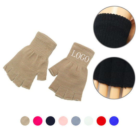 Boys And Girls Fingerless Gloves Winter Texting image 0