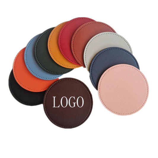 Rounded Leather Coasters image 0
