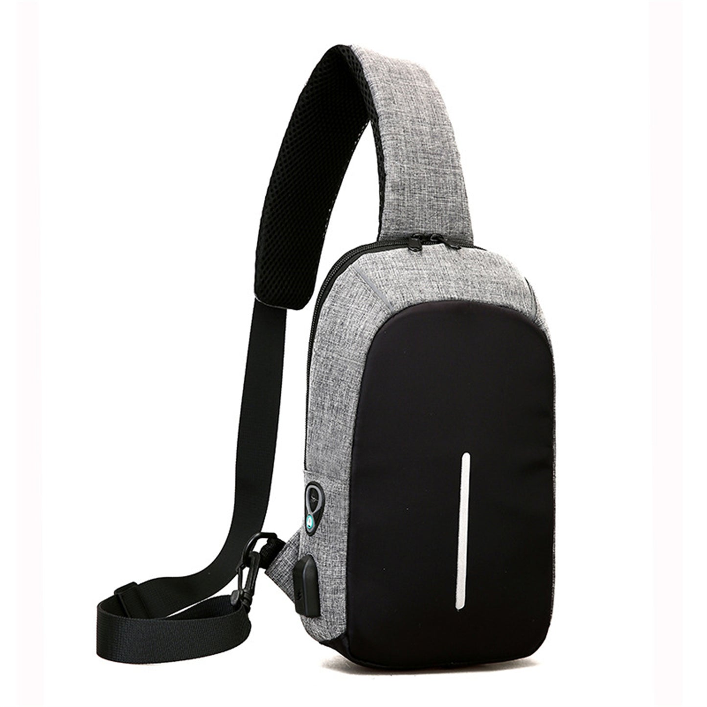 Unisex Crossbody Backpack with USB Charging Port image 1