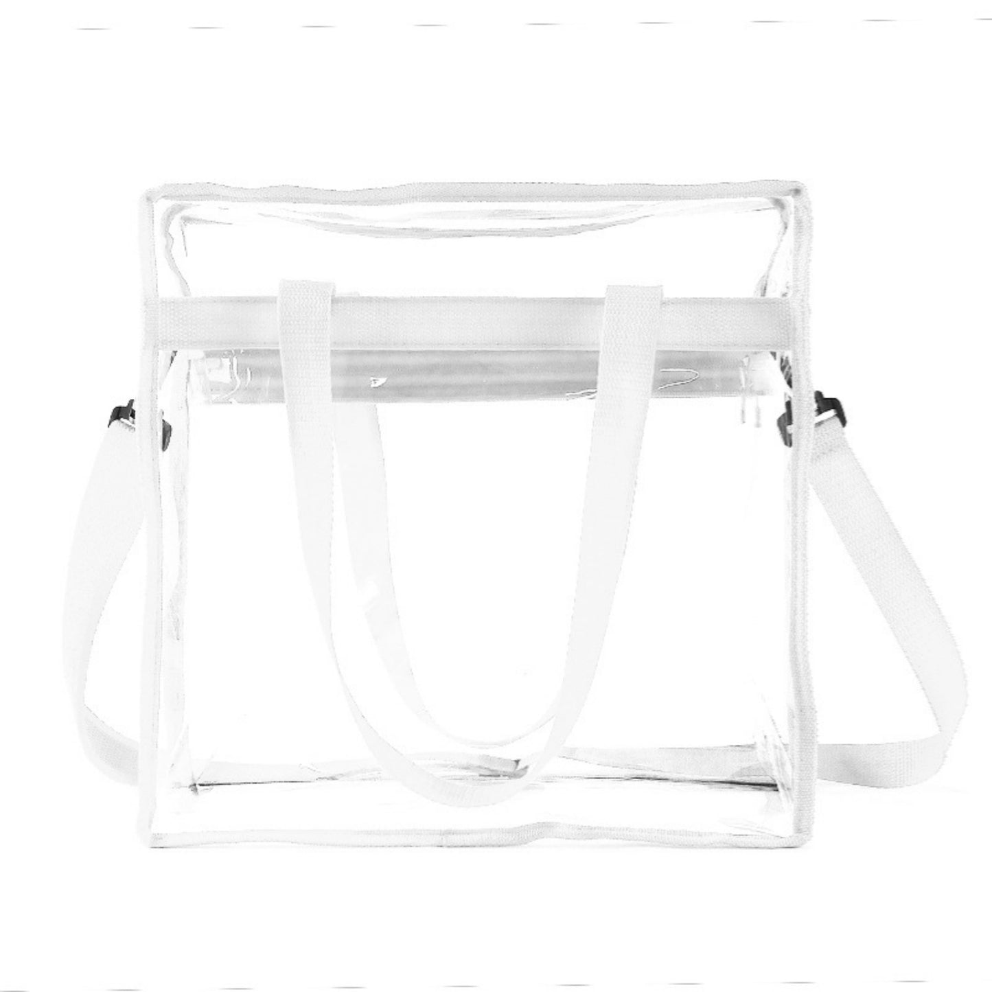 Clear Tote Bag with Zipper image 6
