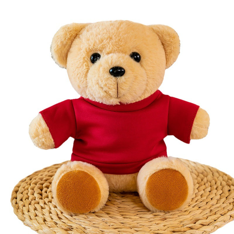 Plush Teddy Bear /Choice of T-Shirt Color image 1