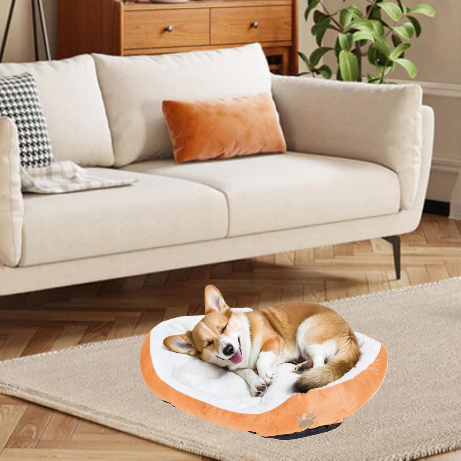 Brellacron™ Plush CozyPet Nest – Ultra-Soft Round Bed for Cats & Dogs image 2