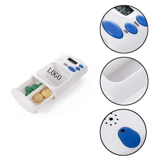 Multi-Alarm Timer Pill Box w/2 Compartments image 0