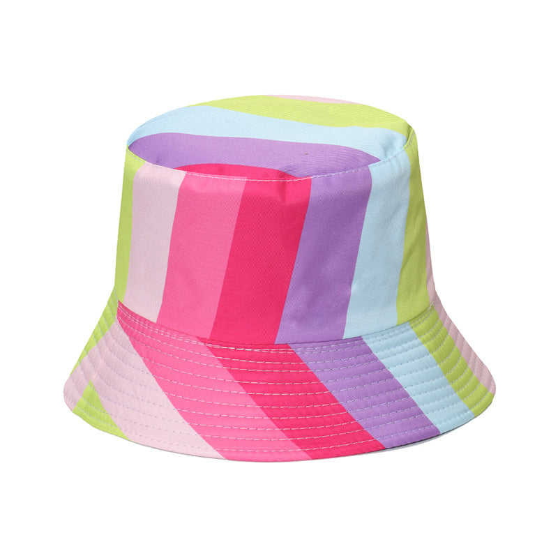 Rainbow Bucket Hat Outdoor Sun Hat image 1