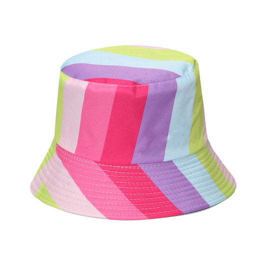 Rainbow Bucket Hat Outdoor Sun Hat image 1