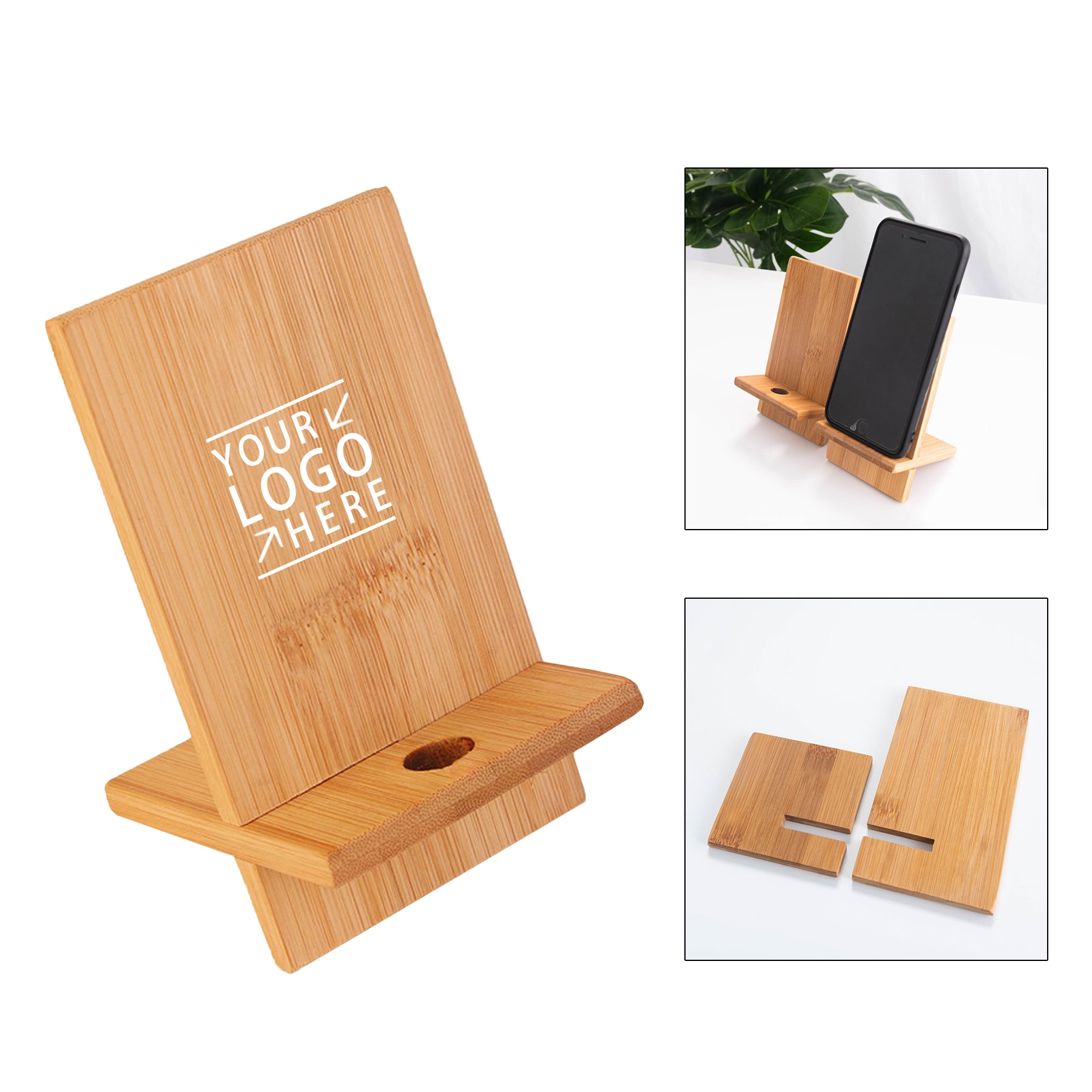 Bamboo Detachable Phone Holder image 0