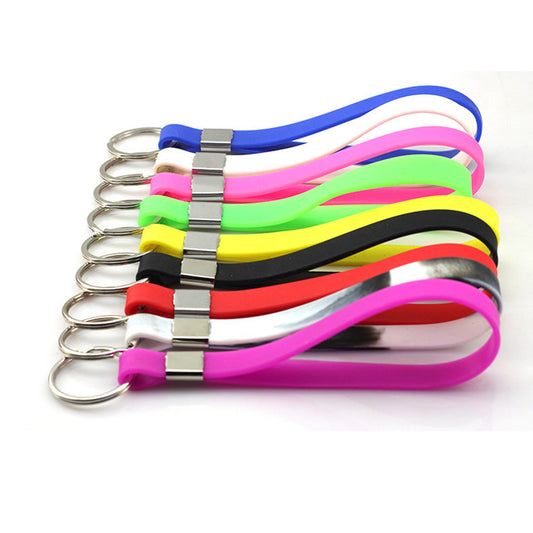 Silicone Wristband Keychain image 1