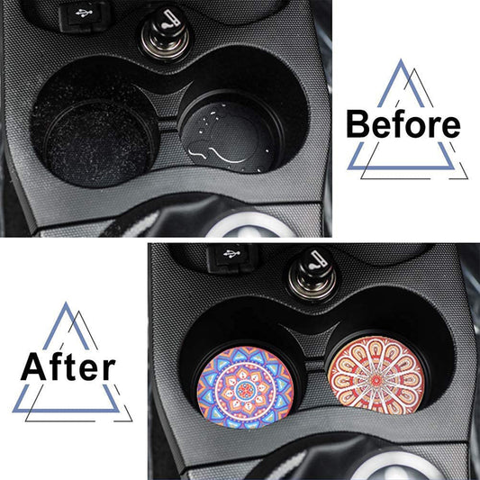 Ceramic Car Coaster MOQ 100PCS image 1