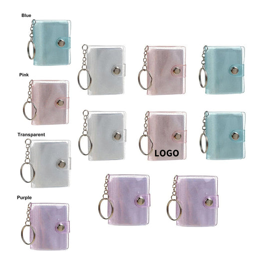 2 Inch Mini Album 16 Pocket Storage and Keychain image 1