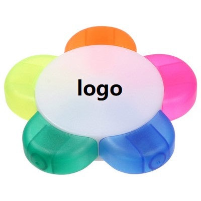 Five-color Flower-shaped Highlighter image 1