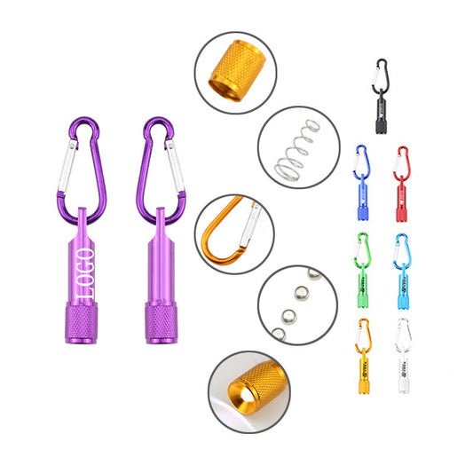 Portable Led Flashlight With Carabiner image 0