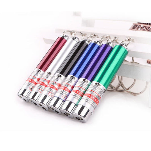 Mini Keychain Pet Laser Pointer Flashlight image 1