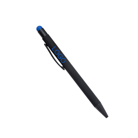 Black Metal Stylus Ballpoint Pen image 1