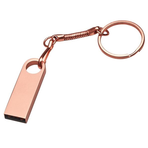 Metal USB Flash Drive w/ Key Chains / Rings image 2