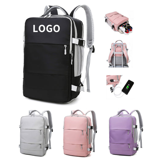 Multi-Functional Backpack with Built-in USB Charging Port image 0