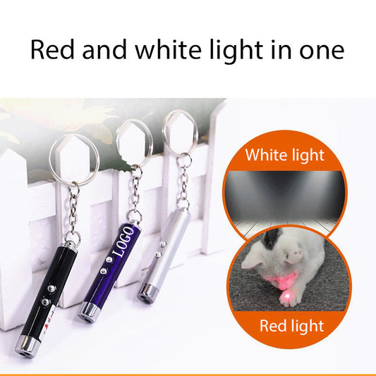 Mini Keychain Pet Laser Pointer Flashlight image 0