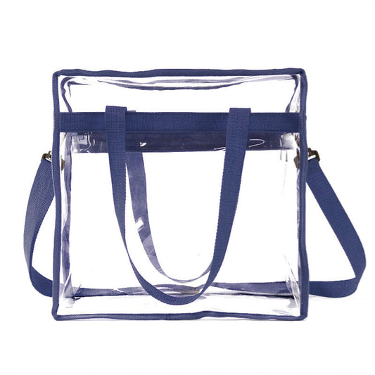 Clear Tote Bag with Zipper image 1