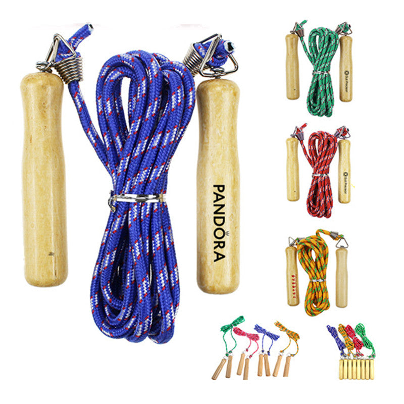 Wooden Handle Exercise Jumping Rope image 0
