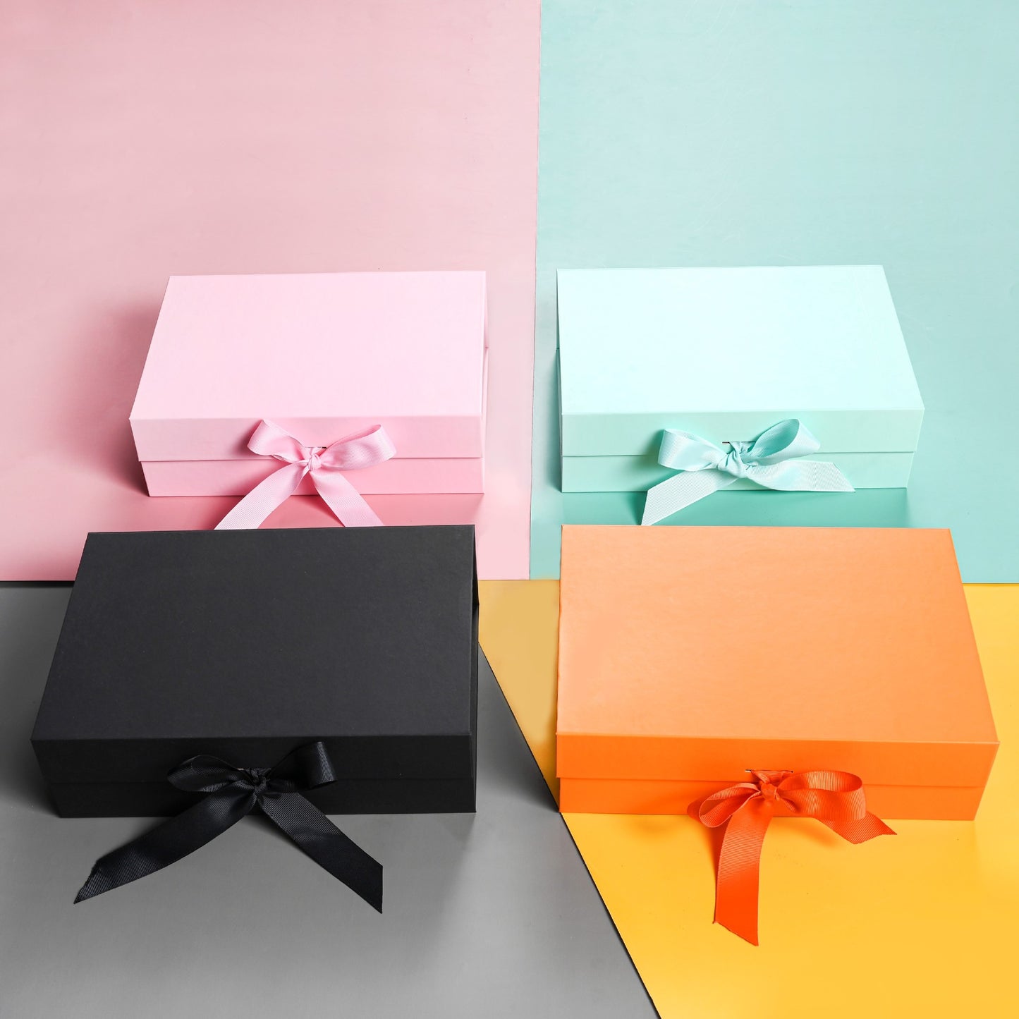 Flip-Top Folding Gift Boxes with Ribbon image 8
