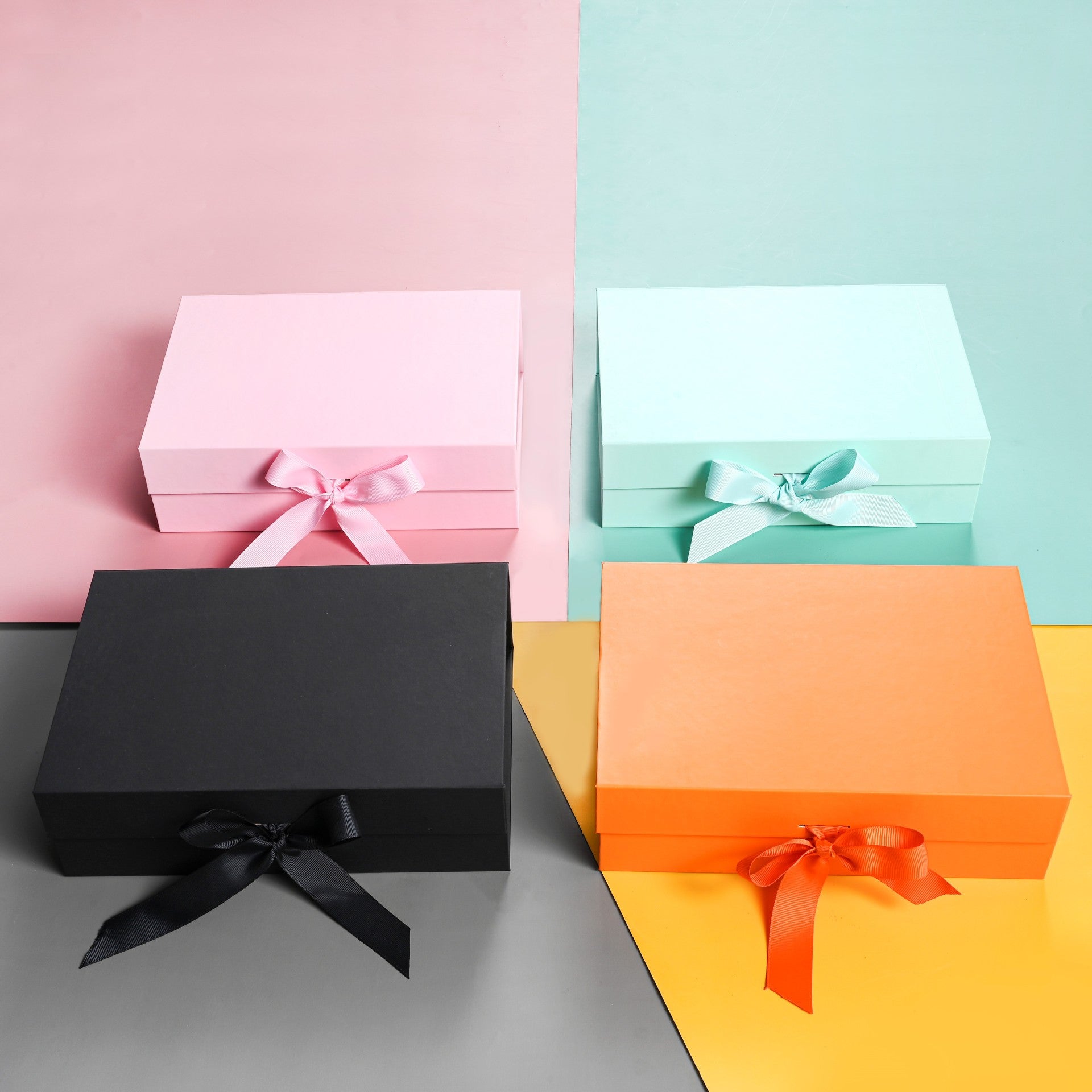 Flip-Top Folding Gift Boxes with Ribbon image 8