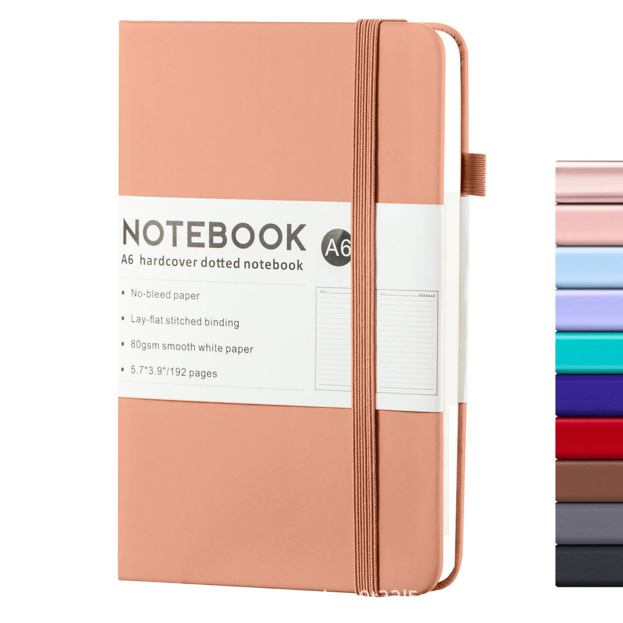 A5/A6 Classic Ruled Lined White Page Journal image 1