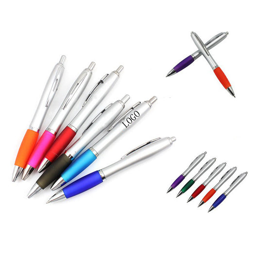 Silver Press Ballpoint Pen image 0