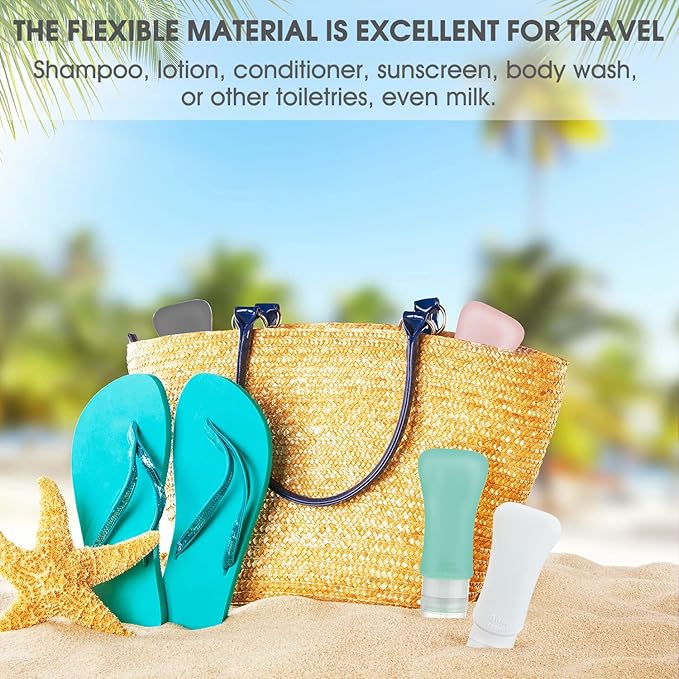 Capperza - 20-Pack Leak-Proof Travel Bottles – 3oz & 2oz Silicone Toiletry Set