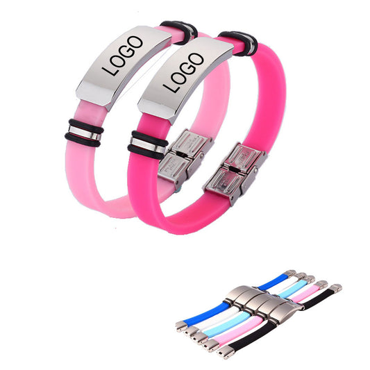 Stainless Steel Silicone Wristband image 0