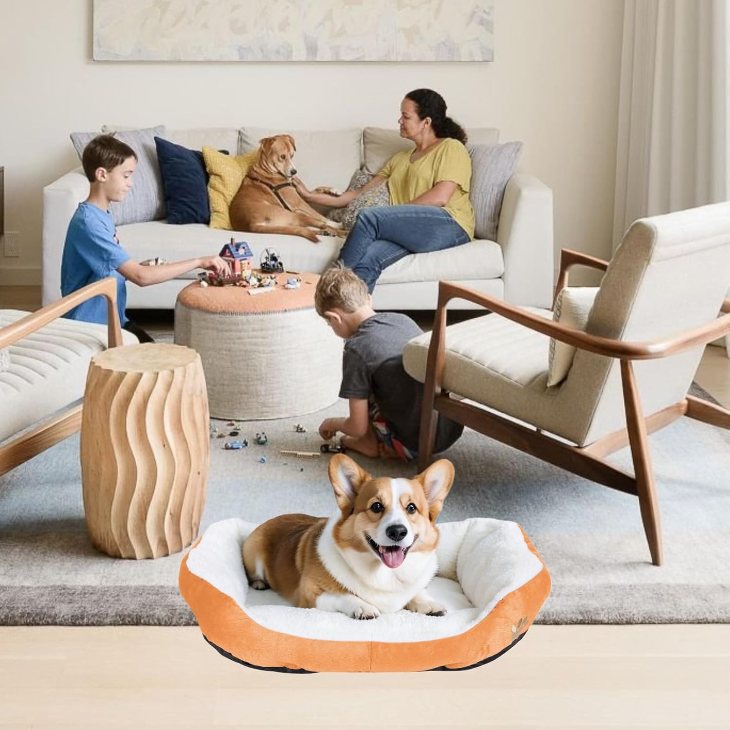 Brellacron™ Plush CozyPet Nest – Ultra-Soft Round Bed for Cats & Dogs image 1