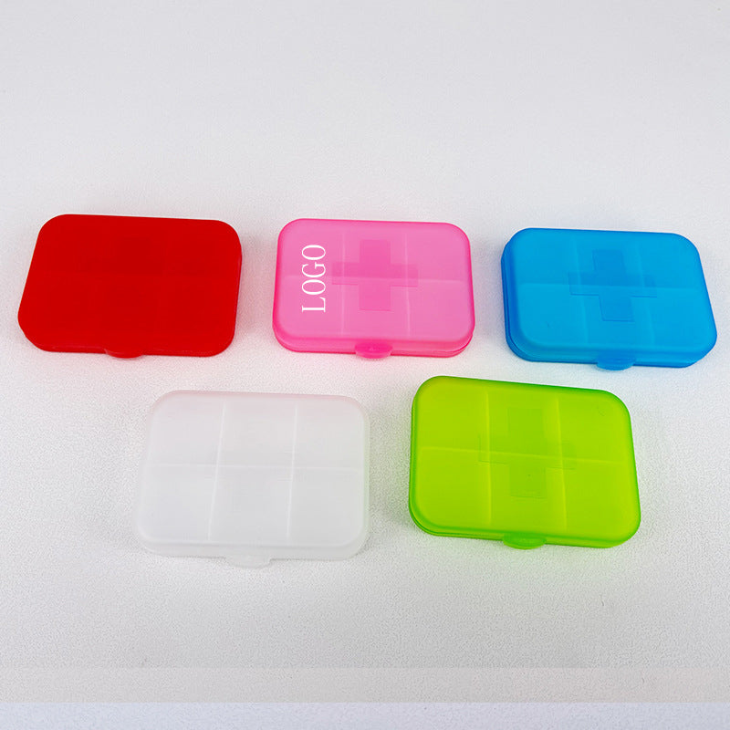 Compact Pill Box With 6 Compartments image 0