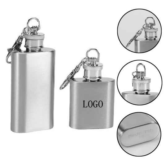 1-2 oz Stainless Steel Portable Wine Pot image 0
