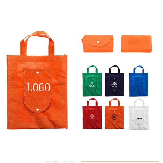 Foldable Non Woven Tote Bag w/ Snap Closure image 0