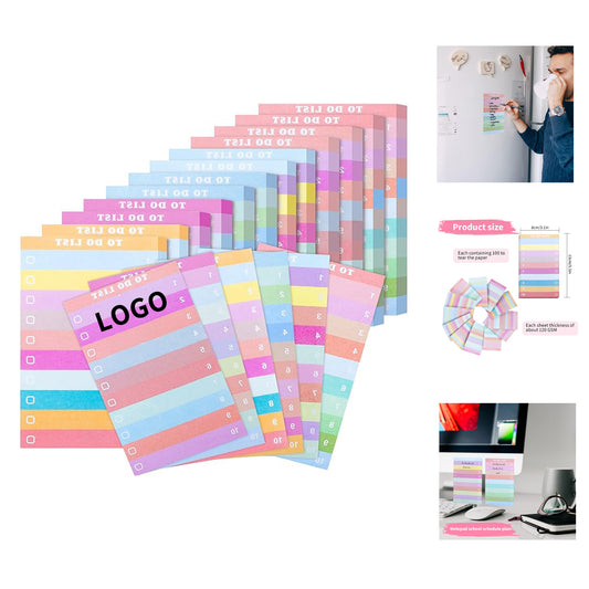 50 Sheets 3.1 x 5.1 inches Colorful Do List Notes Planner Notepad image 1