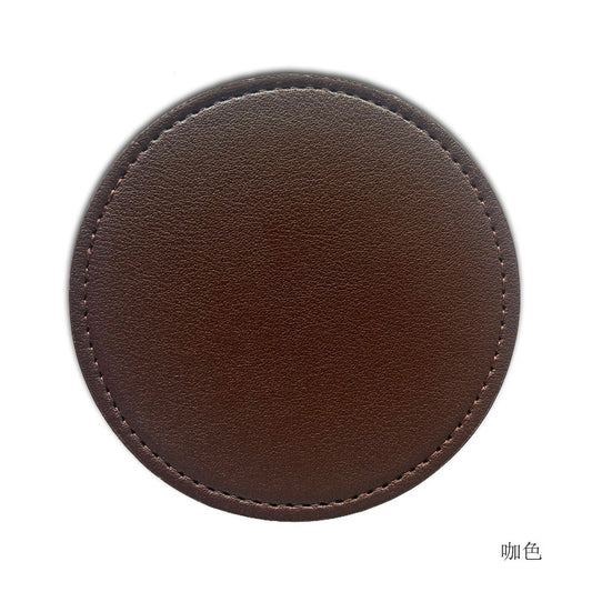 Rounded Leather Coasters image 1