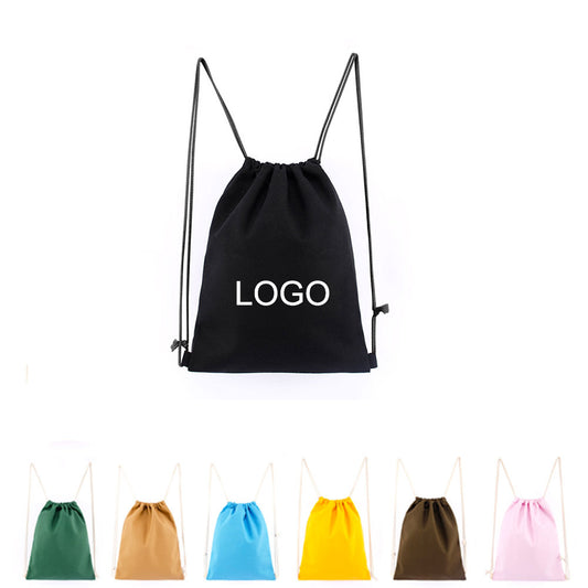 12oz Canvas Drawstring Backpack image 0