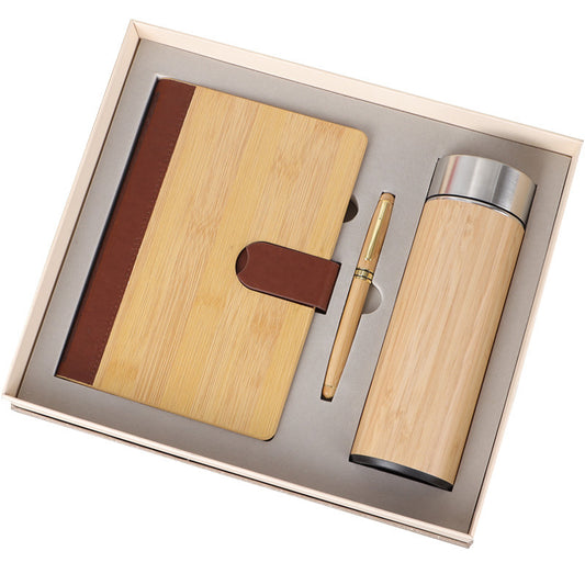 Business set hardcover diary pen and thermos cup image 1