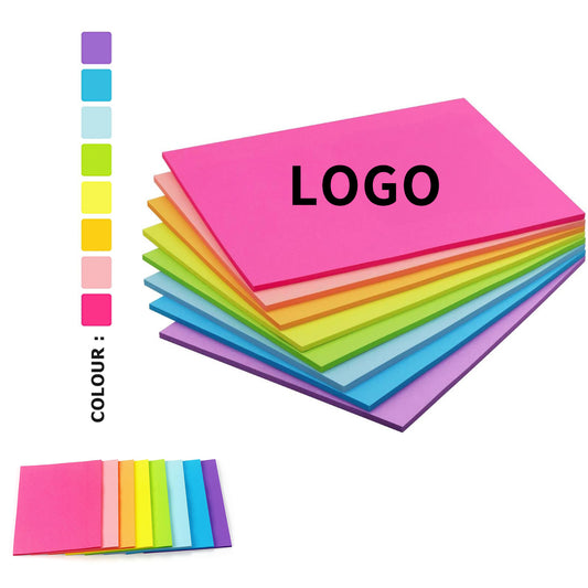 35 Sheets 8 x 6 inch Bright Colors Self Stick Pads image 0