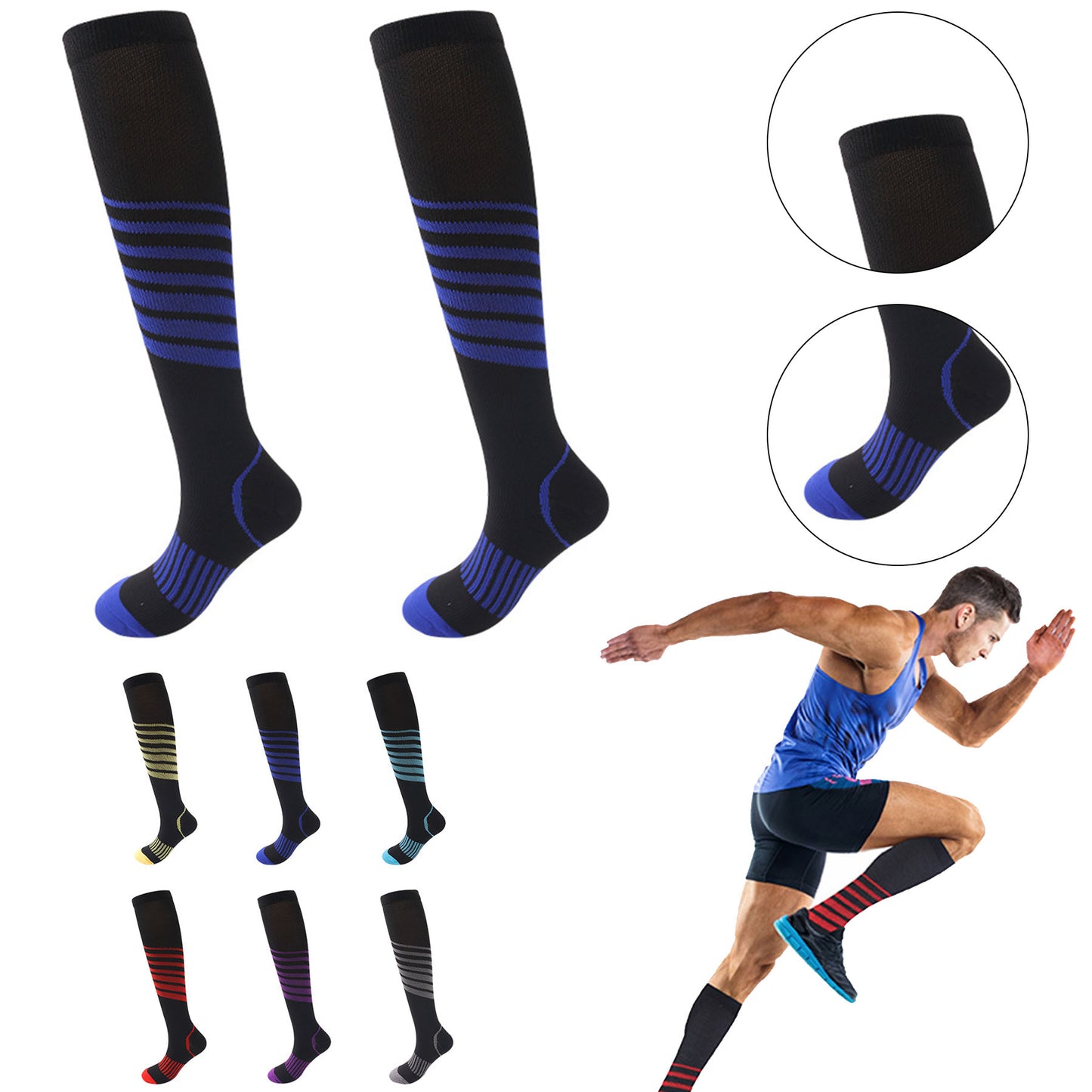 Stylish Compression Running Socks image 0