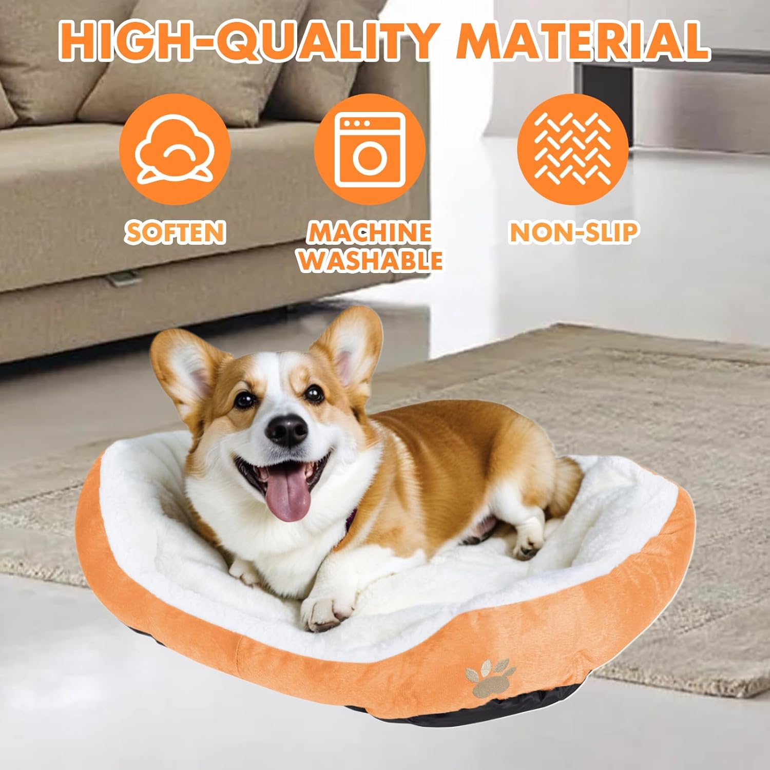 Brellacron™ Plush CozyPet Nest – Ultra-Soft Round Bed for Cats & Dogs image 3