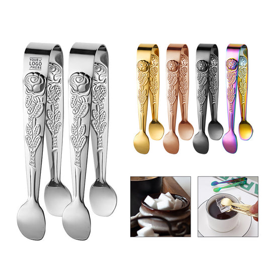 Stainless Steel Pattern Ice Tong image 0