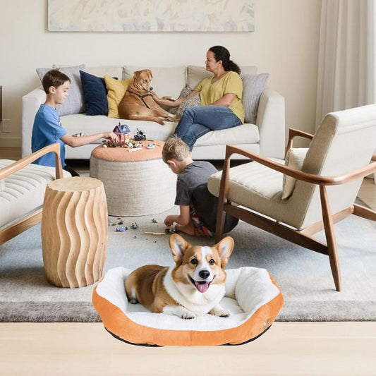 Brellacron™ Plush CozyPet Nest – Ultra-Soft Round Bed for Cats & Dogs
