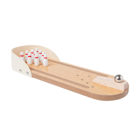 Tabletop Wooden Bowling Game image 1