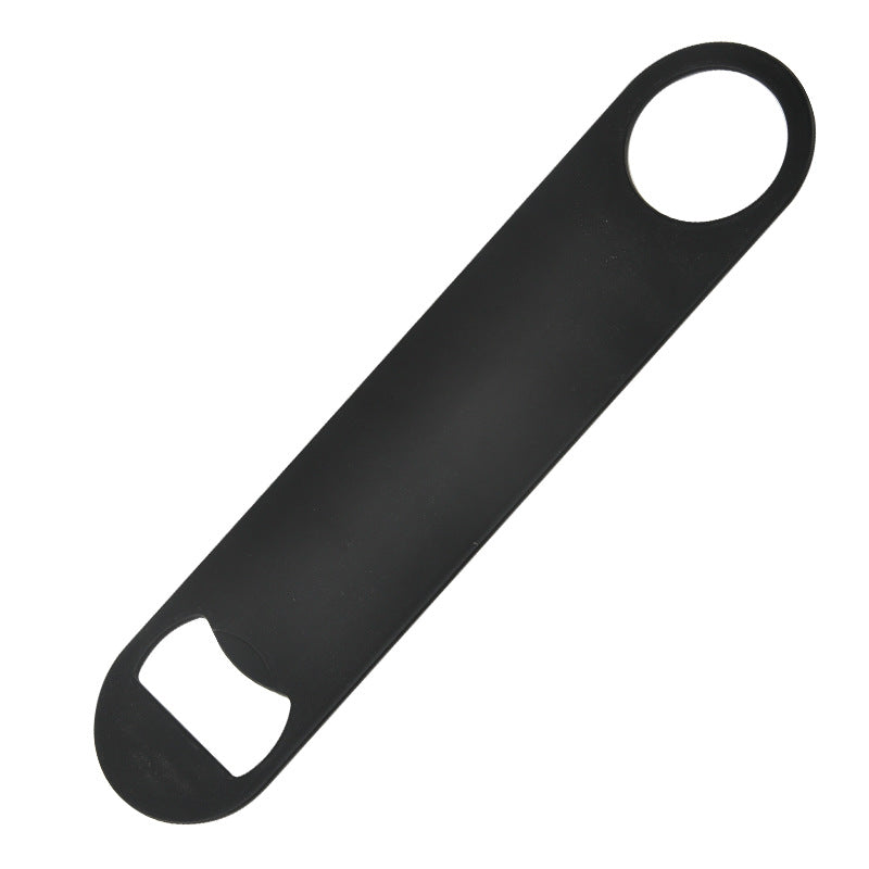 Paddle Style Powder Coated Steel Bottle Opener image 1