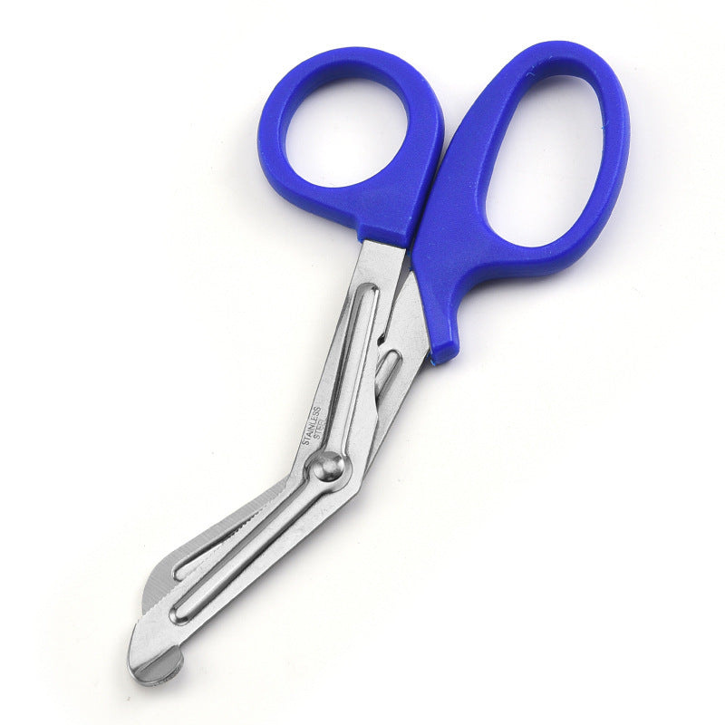 Emergency Medical Scissors Silver Blade - Crimson Purple